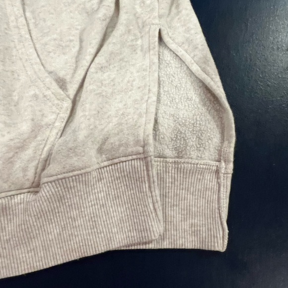 American Eagle Outfitters Ahh-Mazingly Soft Fleece-lined Cream Hoody Sweatshirt - Picture 6 of 7